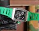 Replica Richard Mille RM010 AG TI Men Watches Titanium & Green Rubber Strap (15)_th.jpg